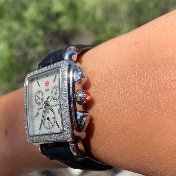 Michele Diamond Chronograph Watch - Picture 4 of 8